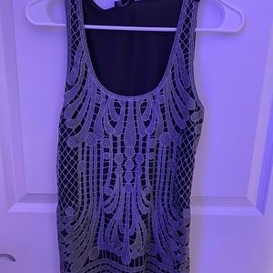 Express black and silver tank
